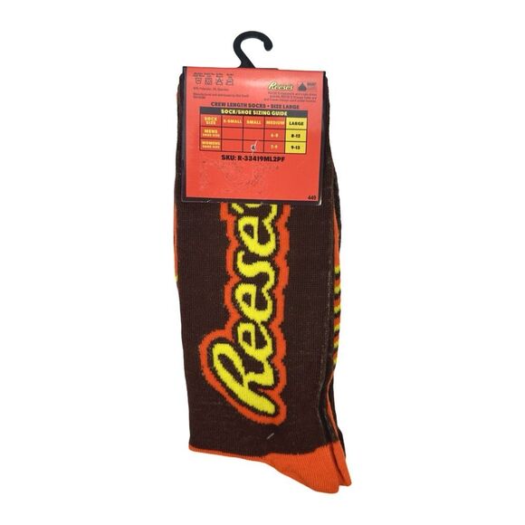 Reese’s Crew Socks - 2 Pairs - Size Large - Unisex - Picture 2 of 2